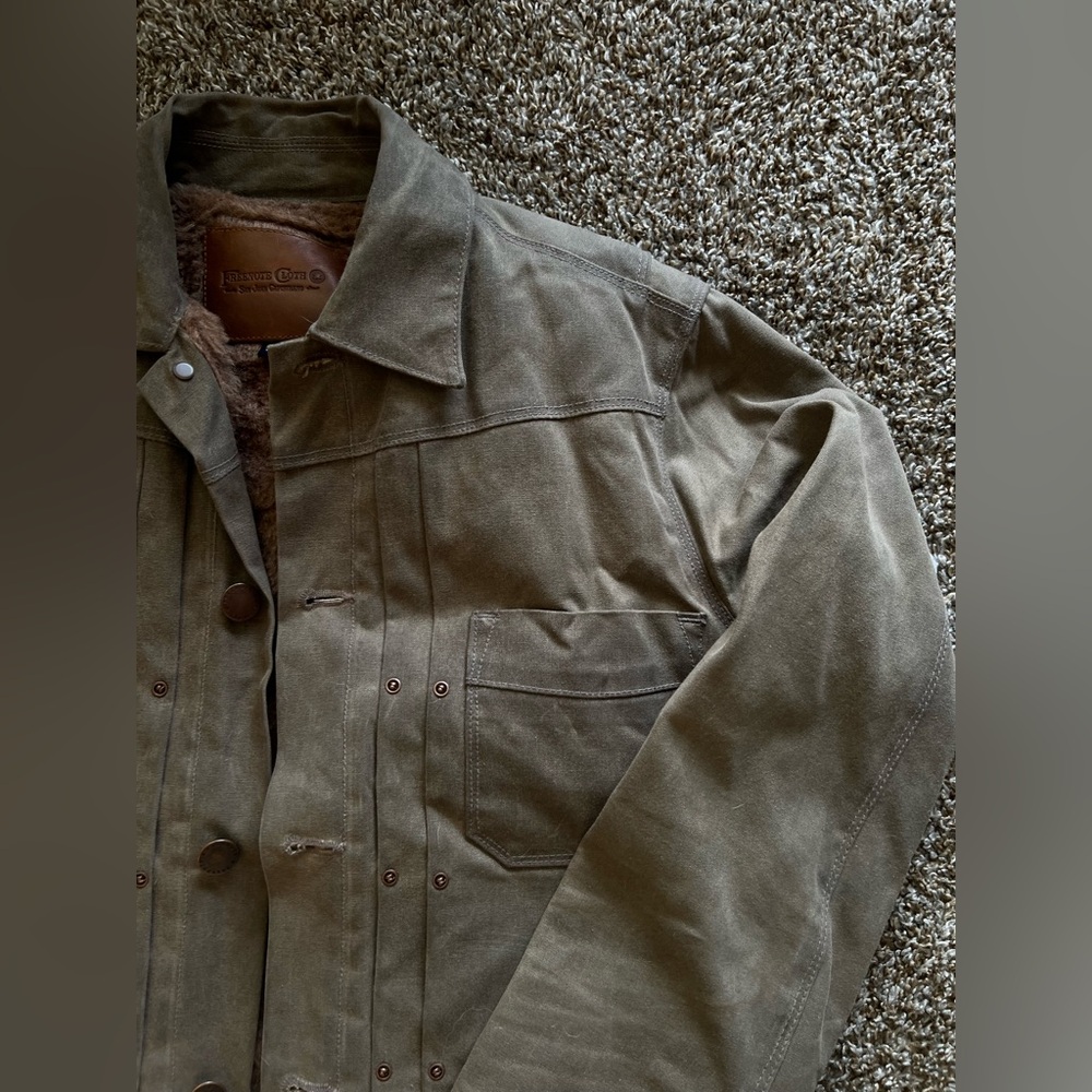 Freenote Cloth San Juan Capistrano Riders jacket waxed canvas tobacco Men Small - Picture 7 of 14